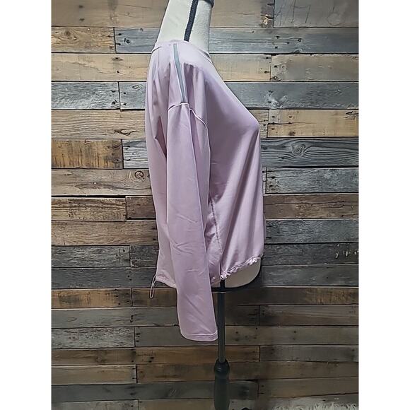 Spyder Active Top Womens Large Dusty Rose Long Sleeve Reflective Waist Bungee - Picture 6 of 9